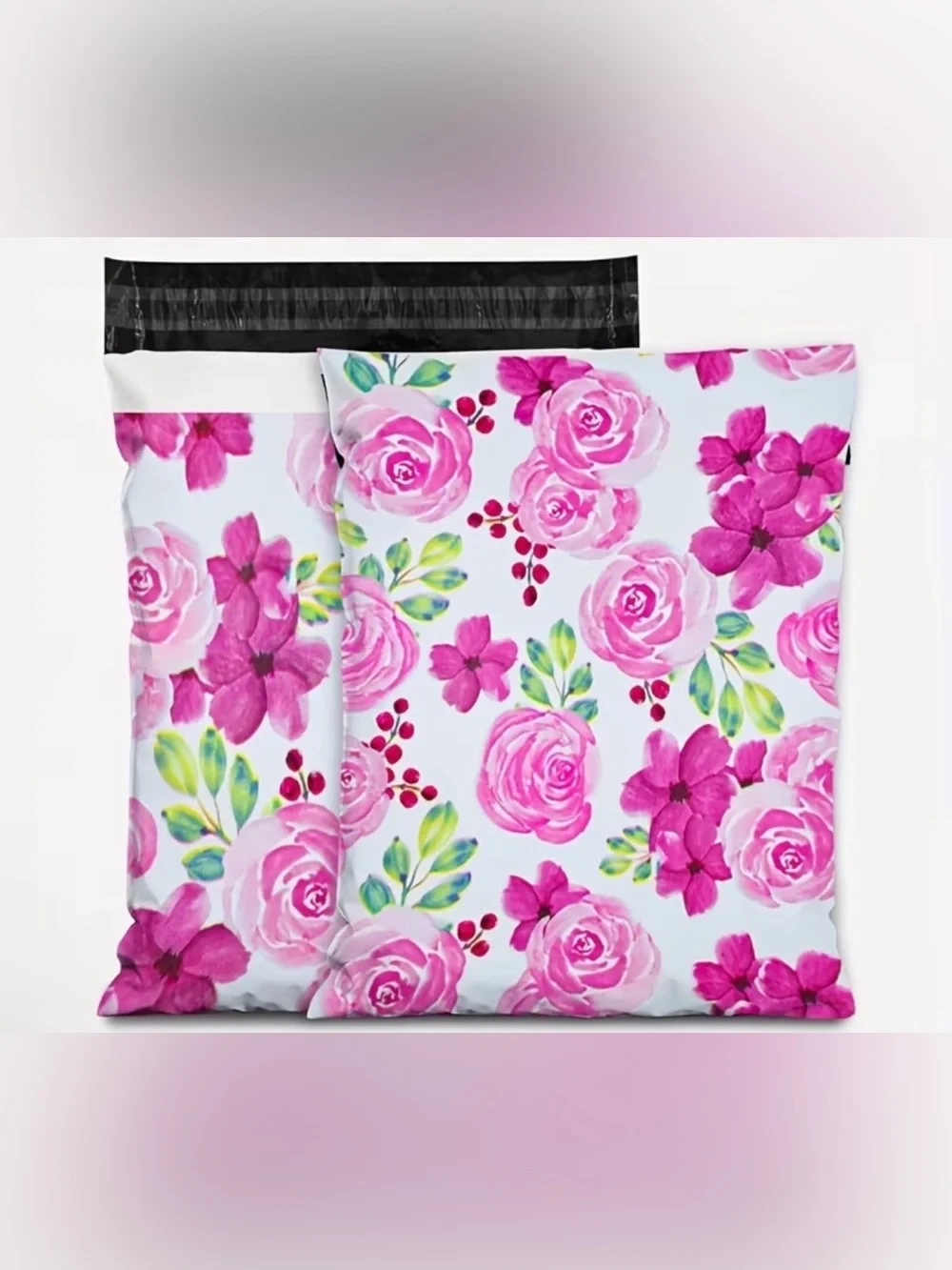 Givy Floral Pink Polymailers 13inx10in 10 CT